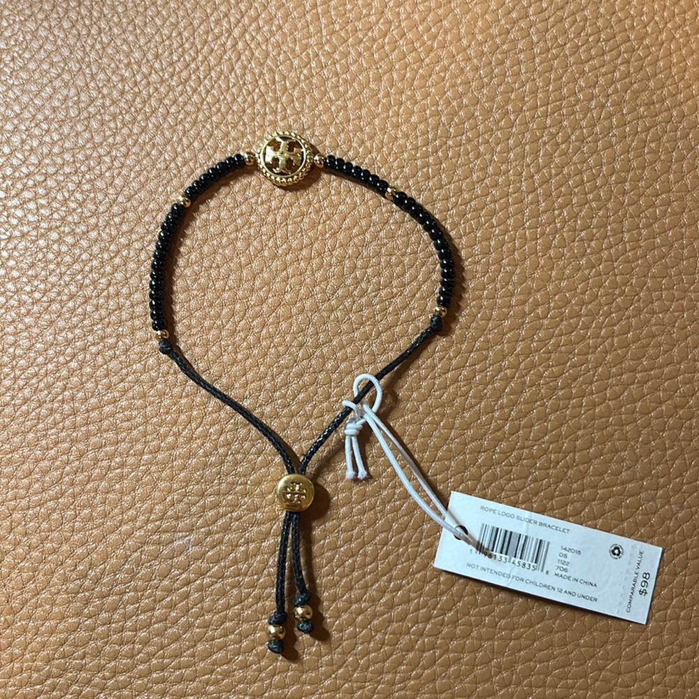 Tory Burch Rope Logo Slider Bracelet